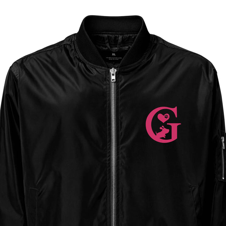 Chaqueta personalizada con inicial de Love Dog bordada