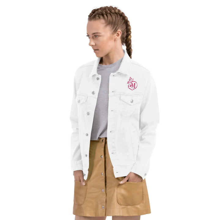Custom Embroidered Butterfly Love Initial Jacket - ART-JKT264