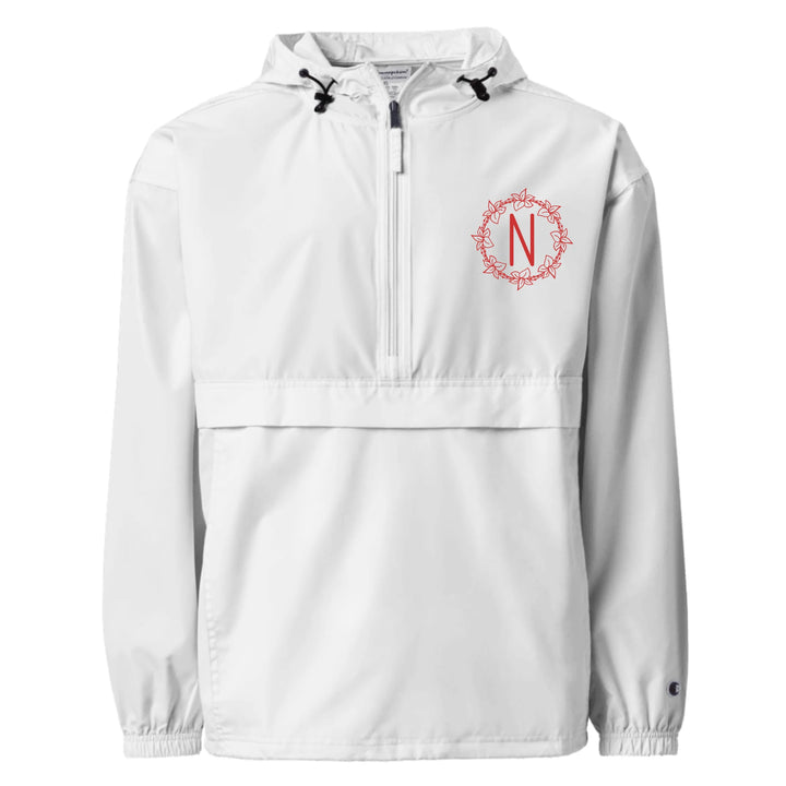 Chaqueta con monograma floral bordado personalizado