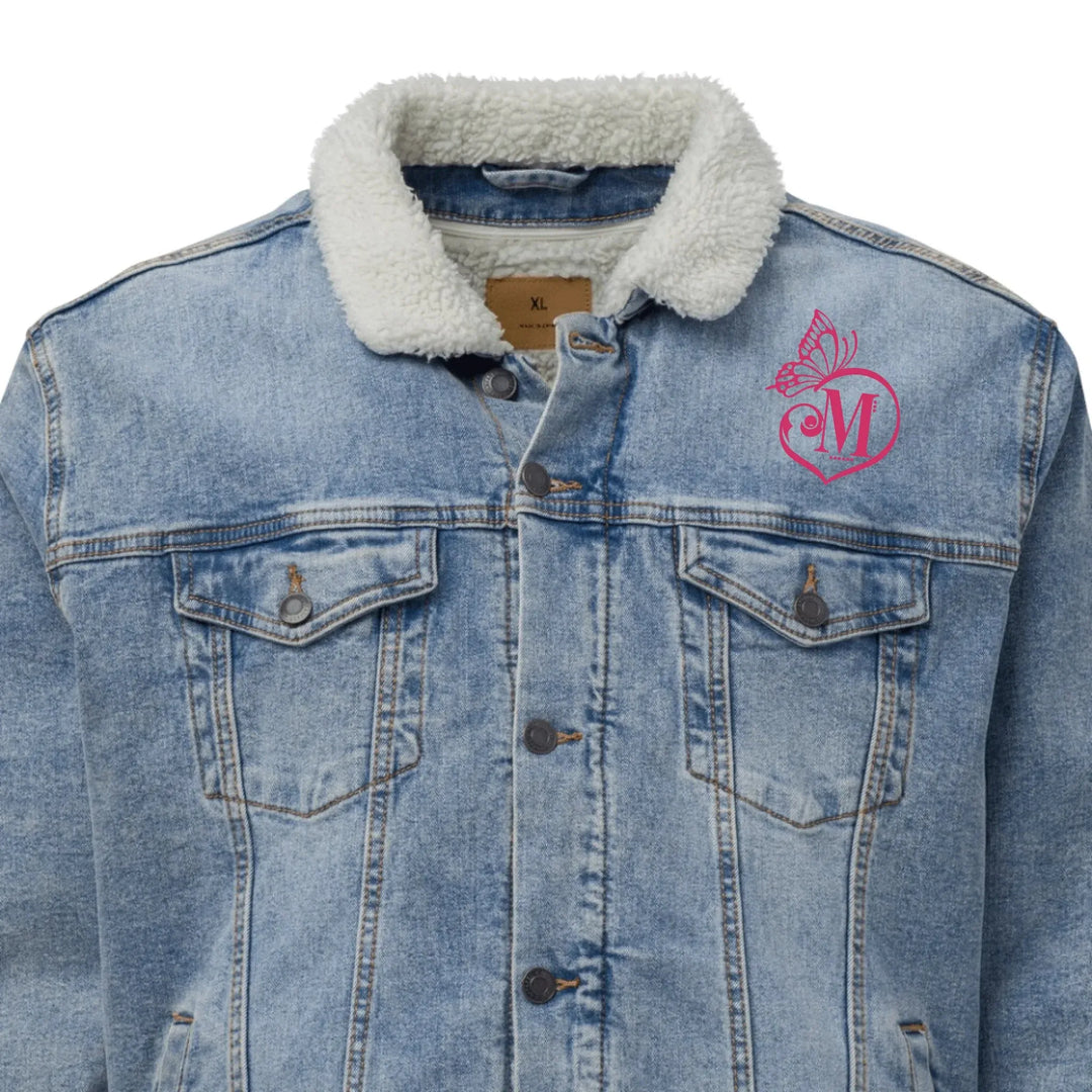 Custom Embroidered Butterfly Love Initial Jacket - ART-JKT264