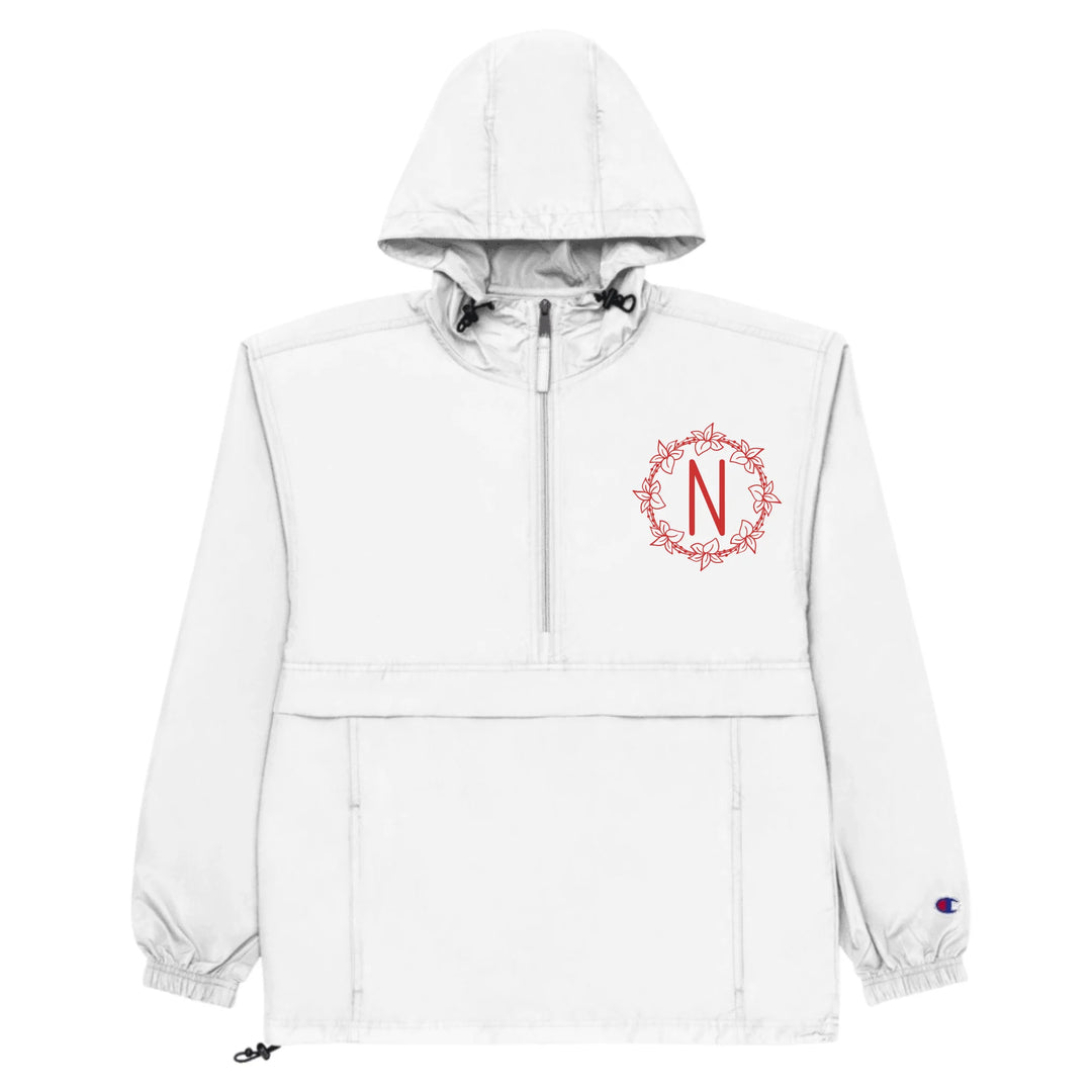 Chaqueta con monograma floral bordado personalizado