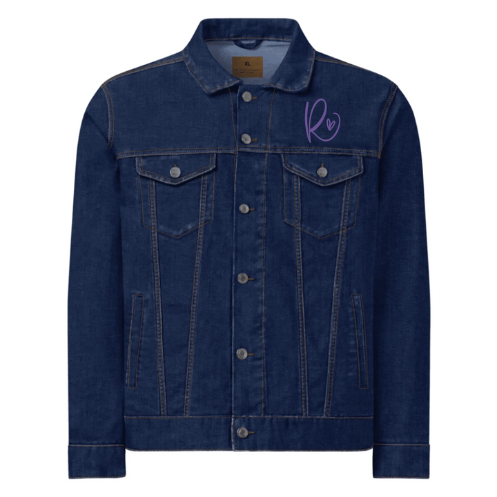 Jacke mit individuell besticktem Curly-Initial-Print