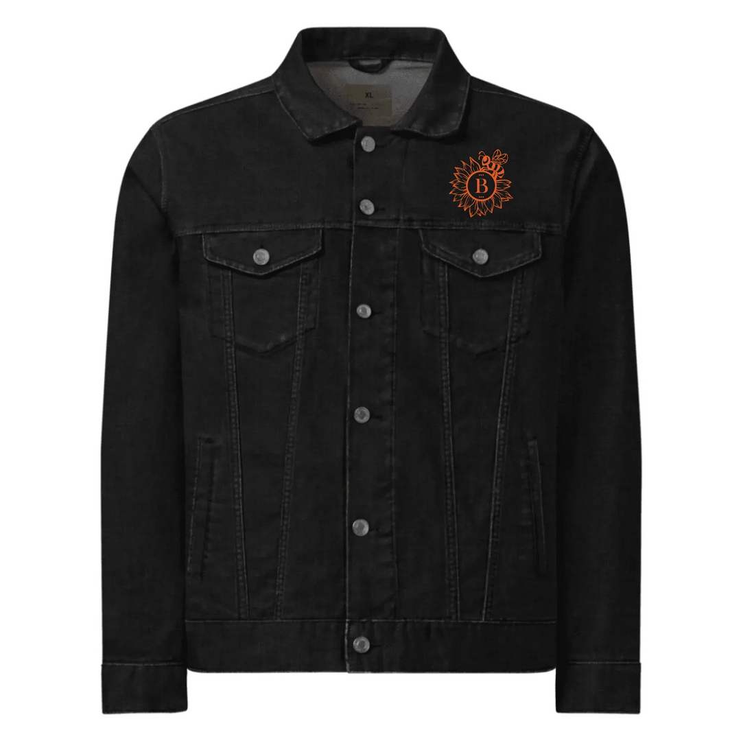 Custom Embroidered Sunflower Bee Initial Jacket - ART-JKT268