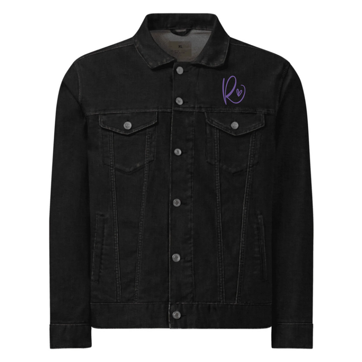 Jacke mit individuell besticktem Curly-Initial-Print