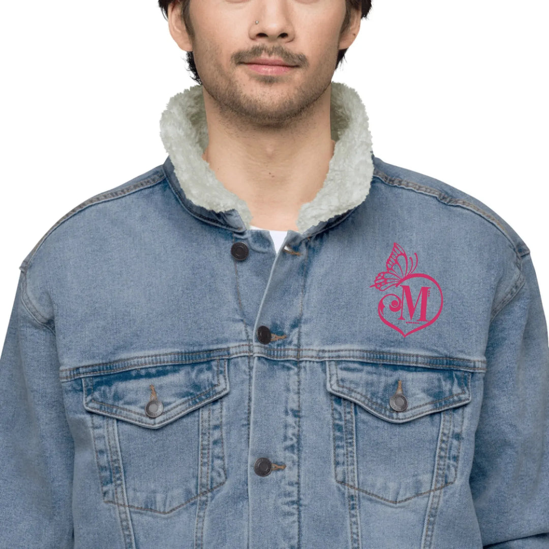 Custom Embroidered Butterfly Love Initial Jacket - ART-JKT264