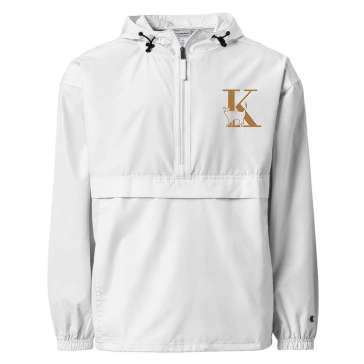 Chaqueta personalizada con inicial de gato bordada