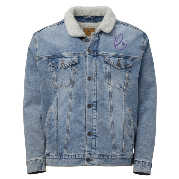 Jacke mit individuell besticktem Curly-Initial-Print