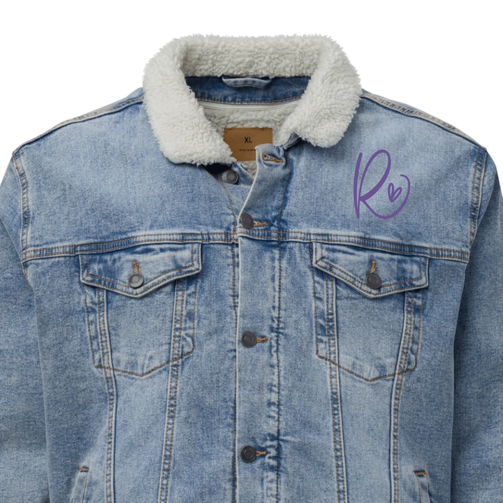 Jacke mit individuell besticktem Curly-Initial-Print