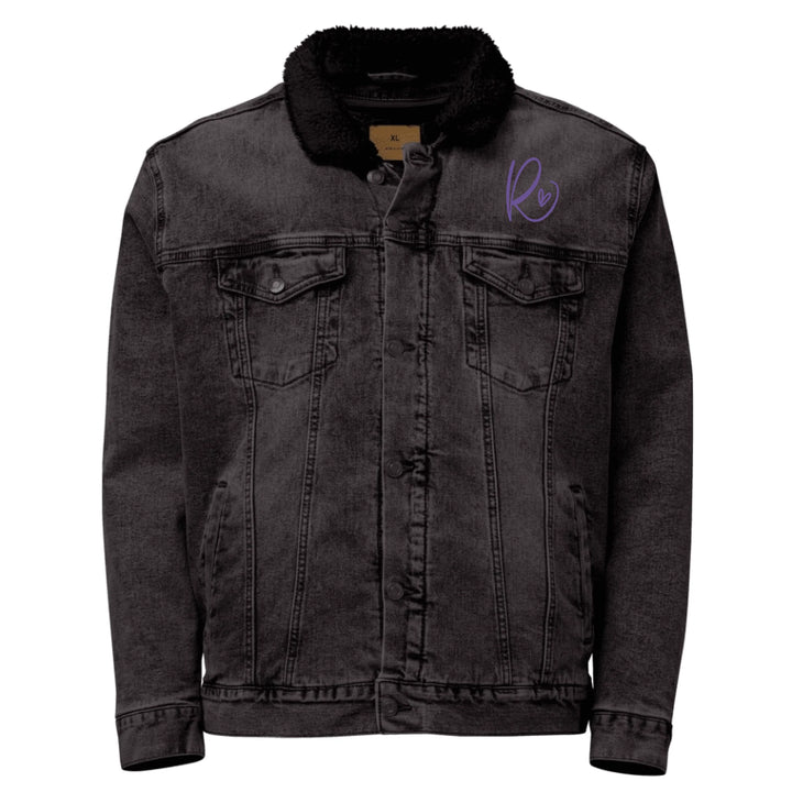 Jacke mit individuell besticktem Curly-Initial-Print