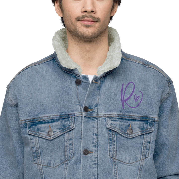 Jacke mit individuell besticktem Curly-Initial-Print