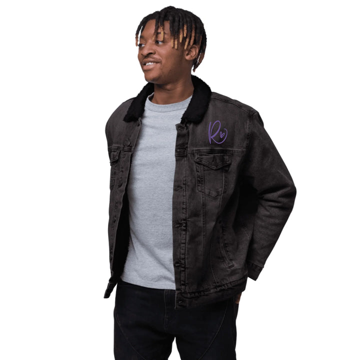 Jacke mit individuell besticktem Curly-Initial-Print