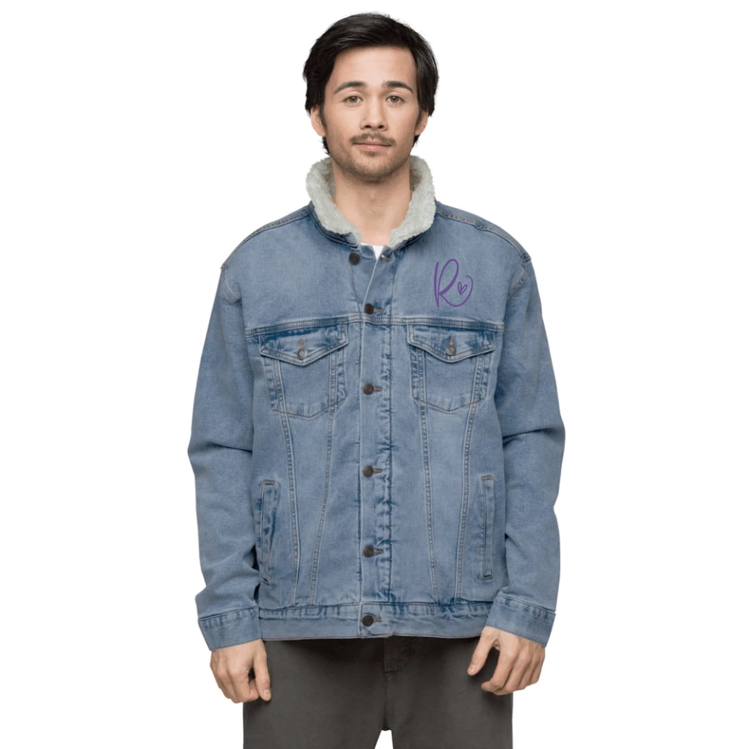Jacke mit individuell besticktem Curly-Initial-Print