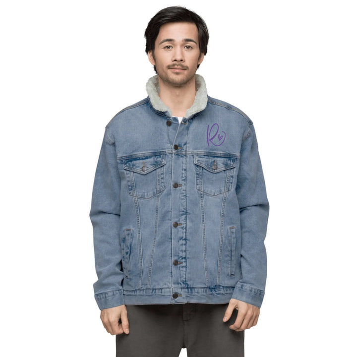 Jacke mit individuell besticktem Curly-Initial-Print