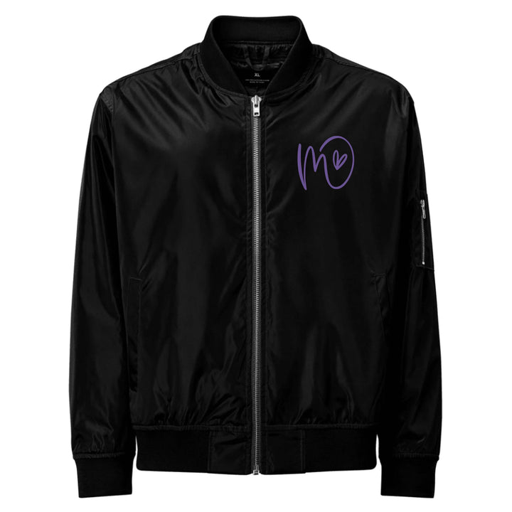 Jacke mit individuell besticktem Curly-Initial-Print