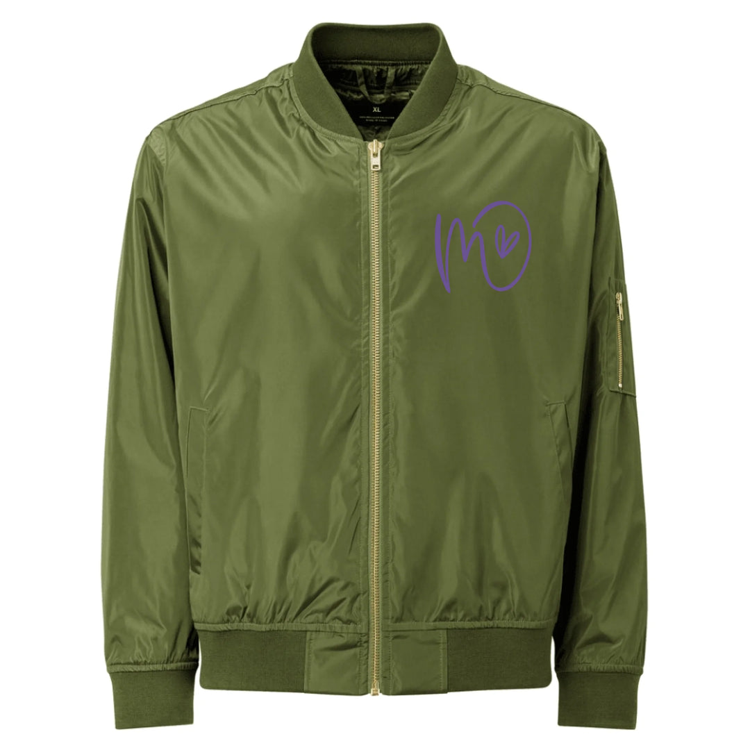Jacke mit individuell besticktem Curly-Initial-Print