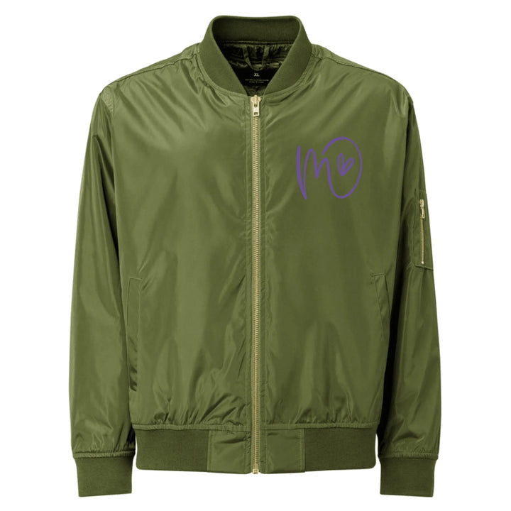 Jacke mit individuell besticktem Curly-Initial-Print