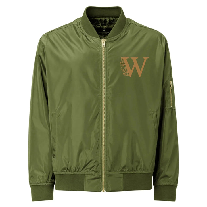 Custom Embroidered Autumn Leaf Initial Jacket - ART-JKT269