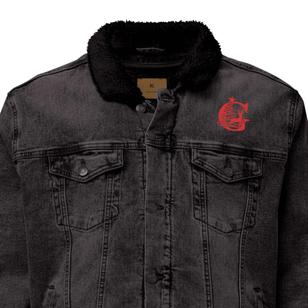 Custom Embroidered Reindeer Christmas Initial Jacket - ART-JKT273