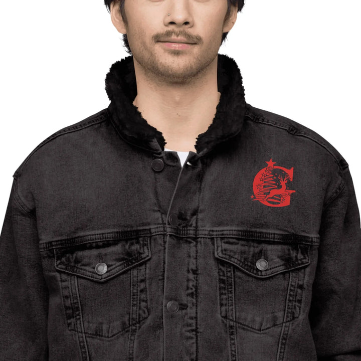 Custom Embroidered Reindeer Christmas Initial Jacket - ART-JKT273