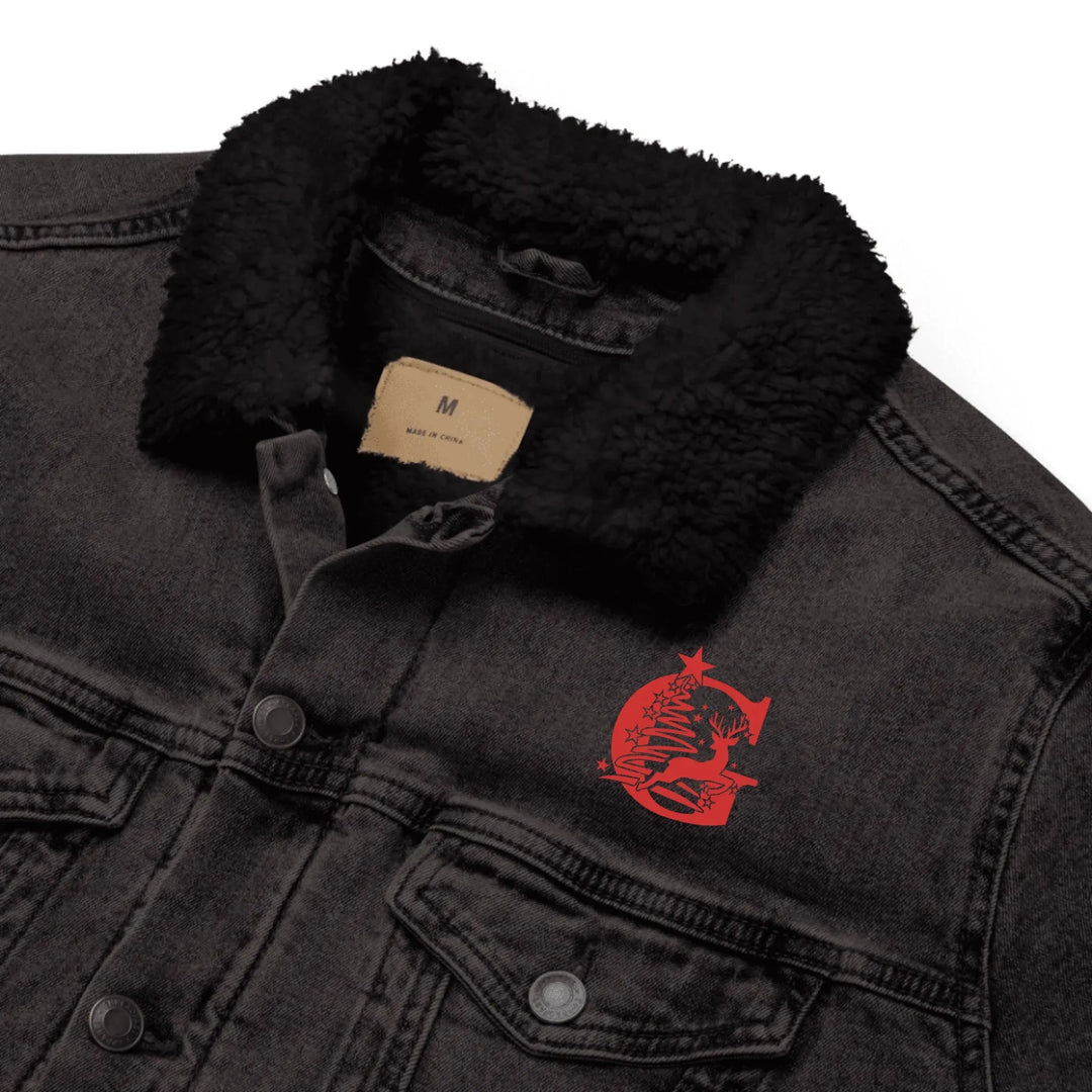 Custom Embroidered Reindeer Christmas Initial Jacket - ART-JKT273