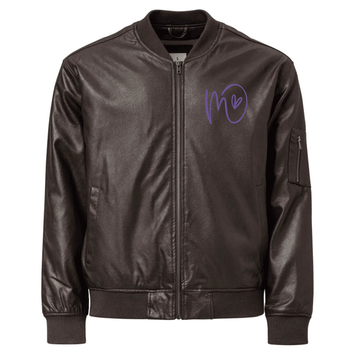 Jacke mit individuell besticktem Curly-Initial-Print