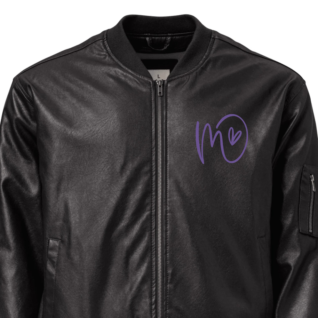 Jacke mit individuell besticktem Curly-Initial-Print