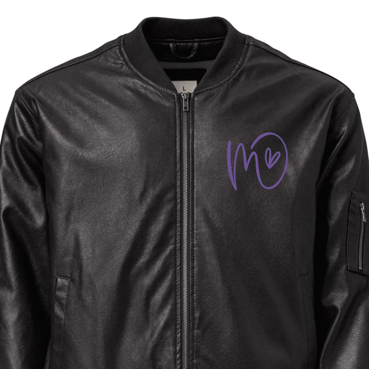 Jacke mit individuell besticktem Curly-Initial-Print