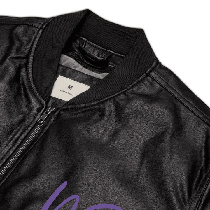 Jacke mit individuell besticktem Curly-Initial-Print
