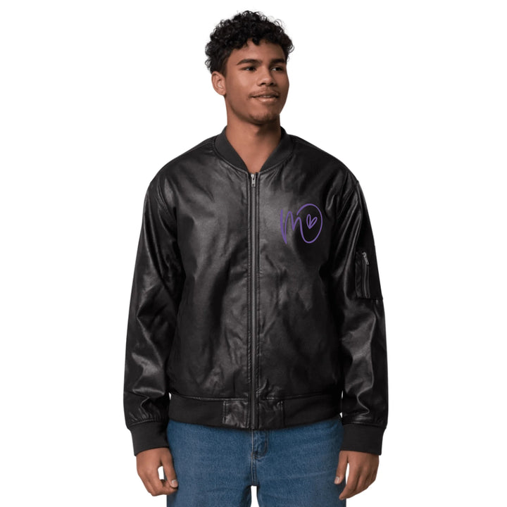 Jacke mit individuell besticktem Curly-Initial-Print