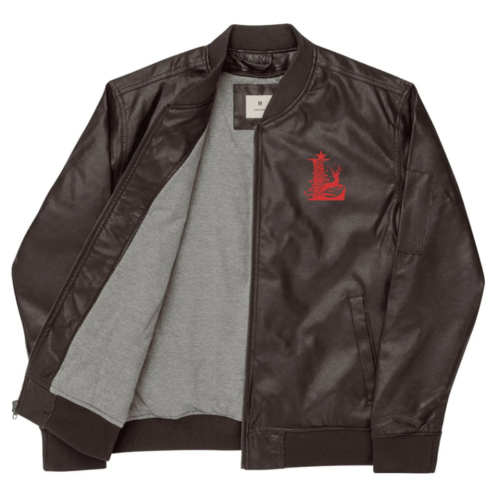 Custom Embroidered Reindeer Christmas Initial Jacket - ART-JKT273