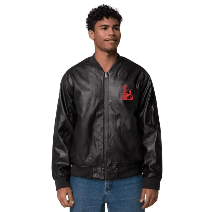 Custom Embroidered Reindeer Christmas Initial Jacket - ART-JKT273