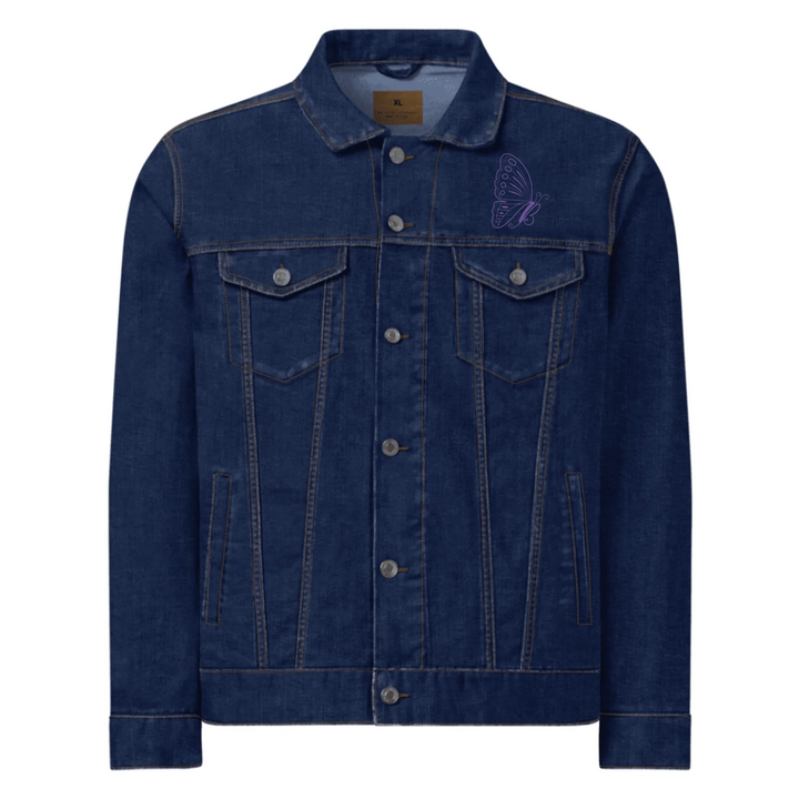 Custom Embroidered Butterfly Initial Jacket - ART-JKT283