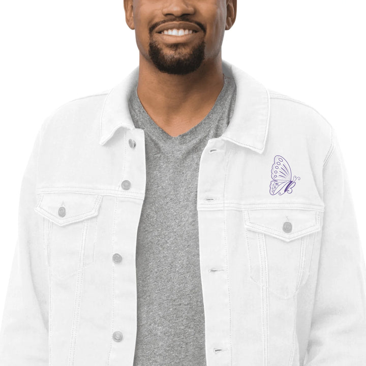 Custom Embroidered Butterfly Initial Jacket - ART-JKT283