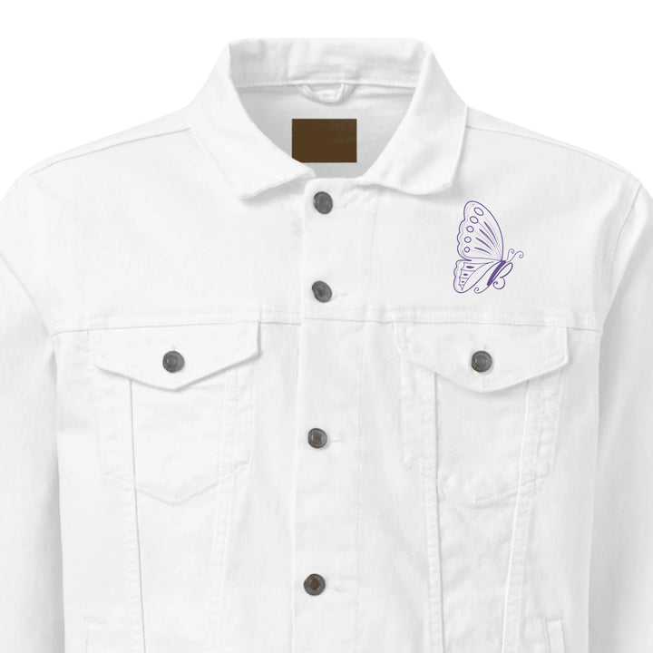 Custom Embroidered Butterfly Initial Jacket - ART-JKT283