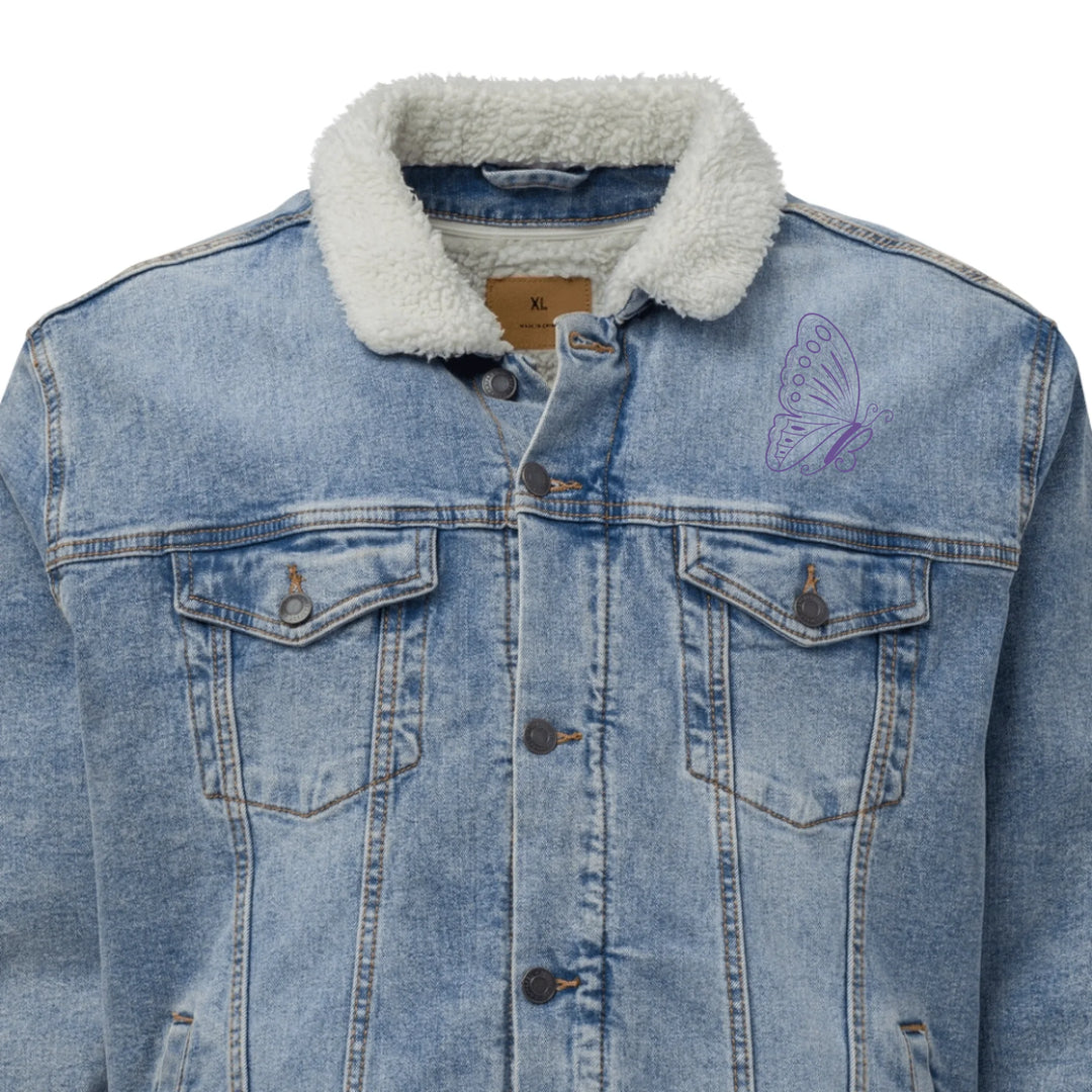 Custom Embroidered Butterfly Initial Jacket - ART-JKT283