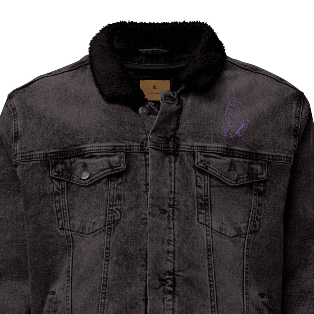 Custom Embroidered Butterfly Initial Jacket - ART-JKT283