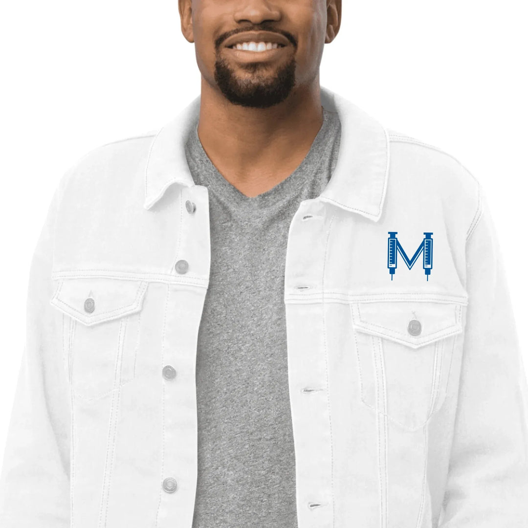 Individuell bestickte Jacke mit medizinischen Initialen