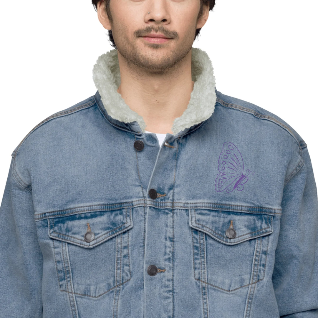 Custom Embroidered Butterfly Initial Jacket - ART-JKT283