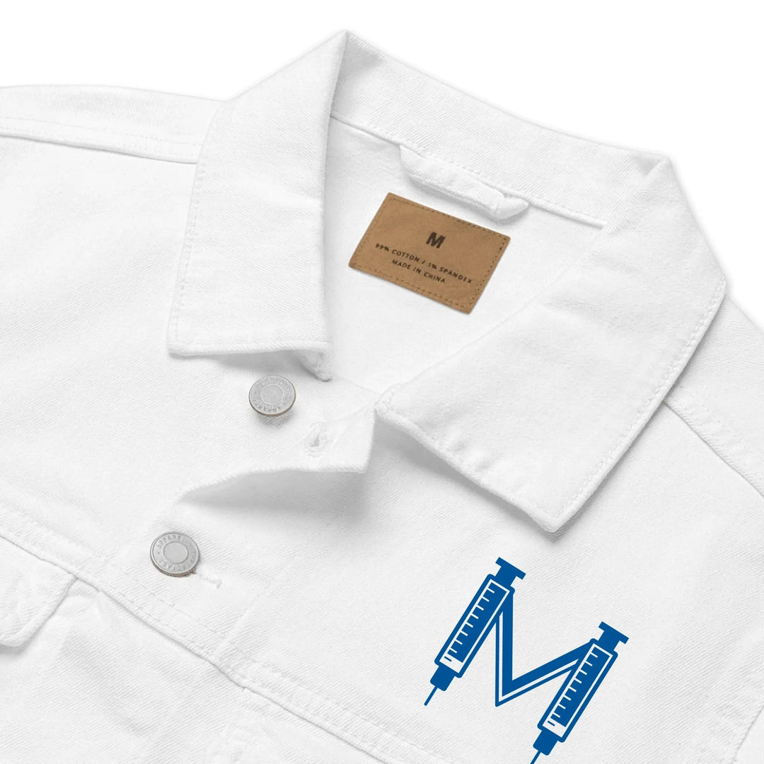 Individuell bestickte Jacke mit medizinischen Initialen