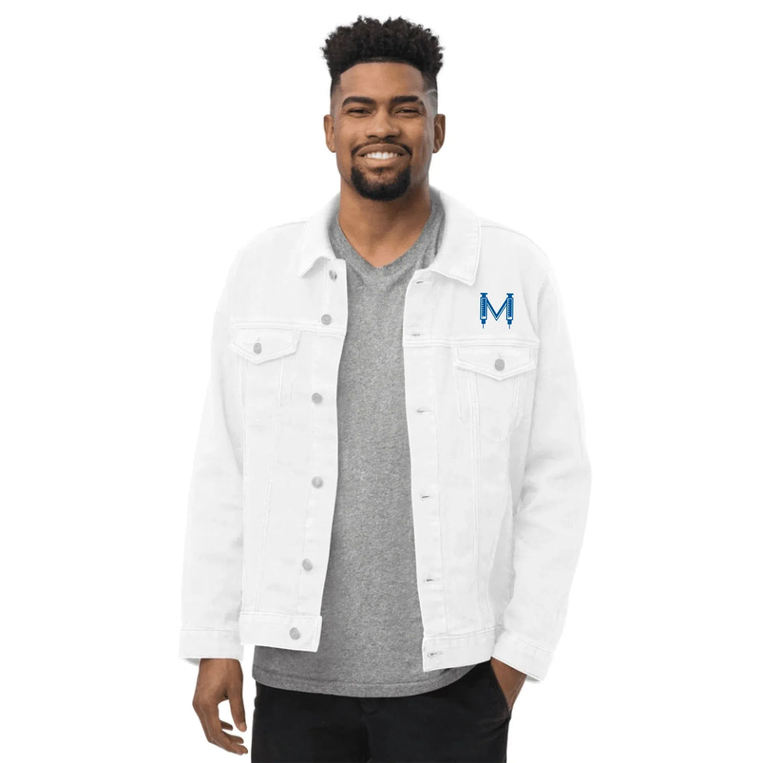Individuell bestickte Jacke mit medizinischen Initialen