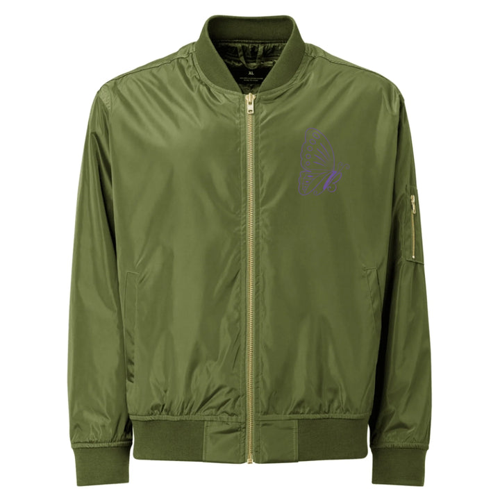 Custom Embroidered Butterfly Initial Jacket - ART-JKT283