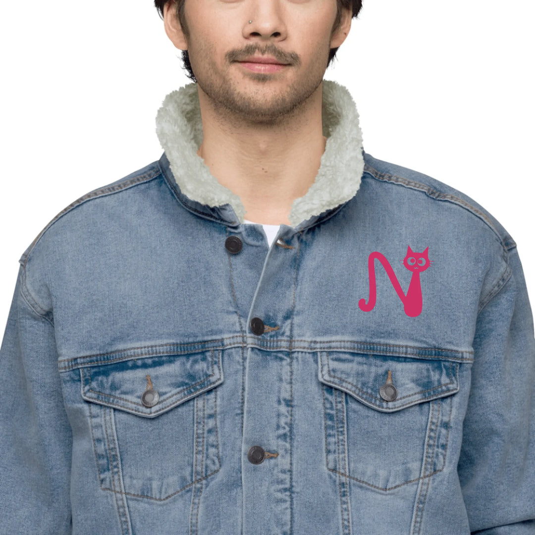 Chaqueta personalizada con inicial de gato bordada