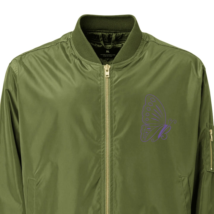 Custom Embroidered Butterfly Initial Jacket - ART-JKT283