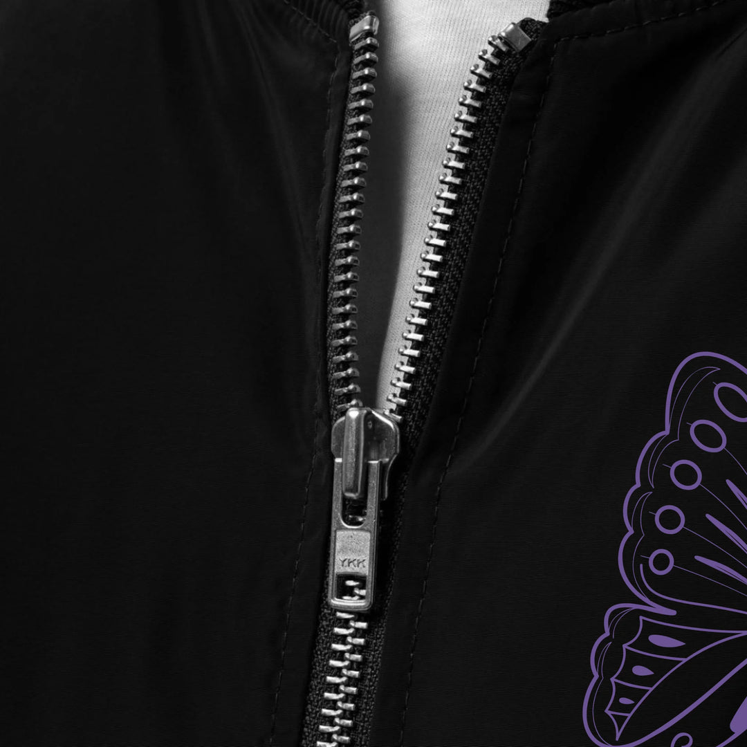 Custom Embroidered Butterfly Initial Jacket - ART-JKT283