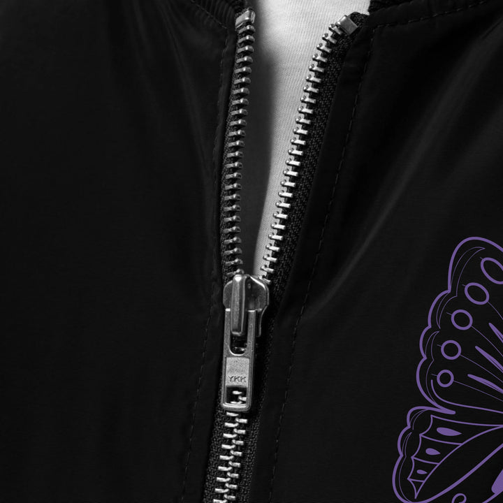 Custom Embroidered Butterfly Initial Jacket - ART-JKT283