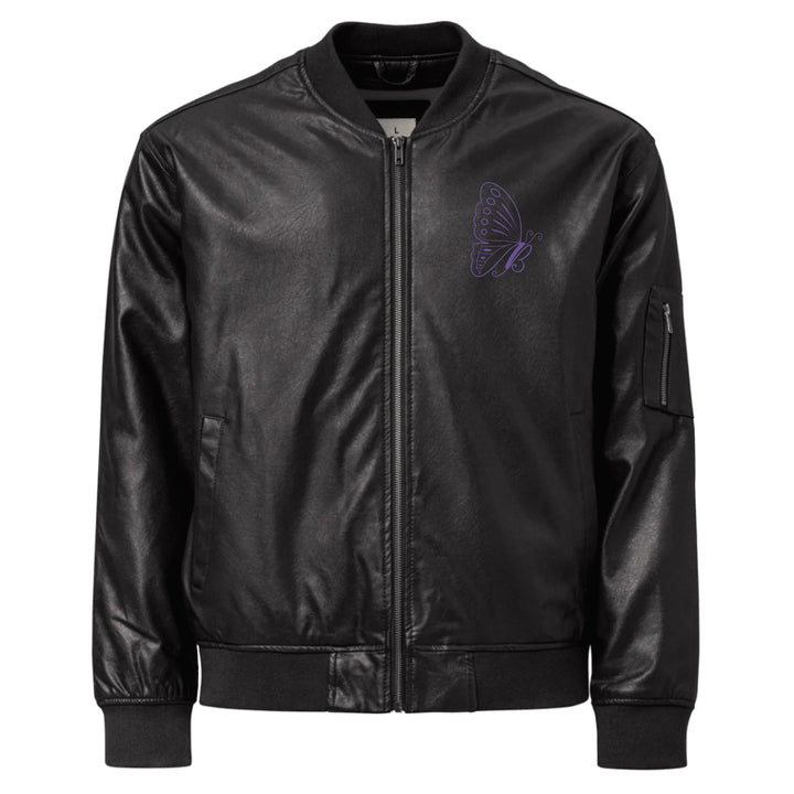 Custom Embroidered Butterfly Initial Jacket - ART-JKT283