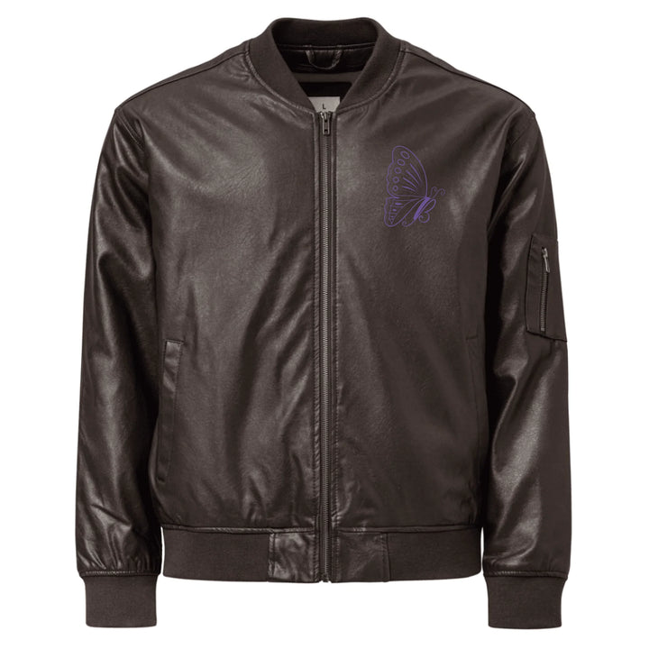 Custom Embroidered Butterfly Initial Jacket - ART-JKT283
