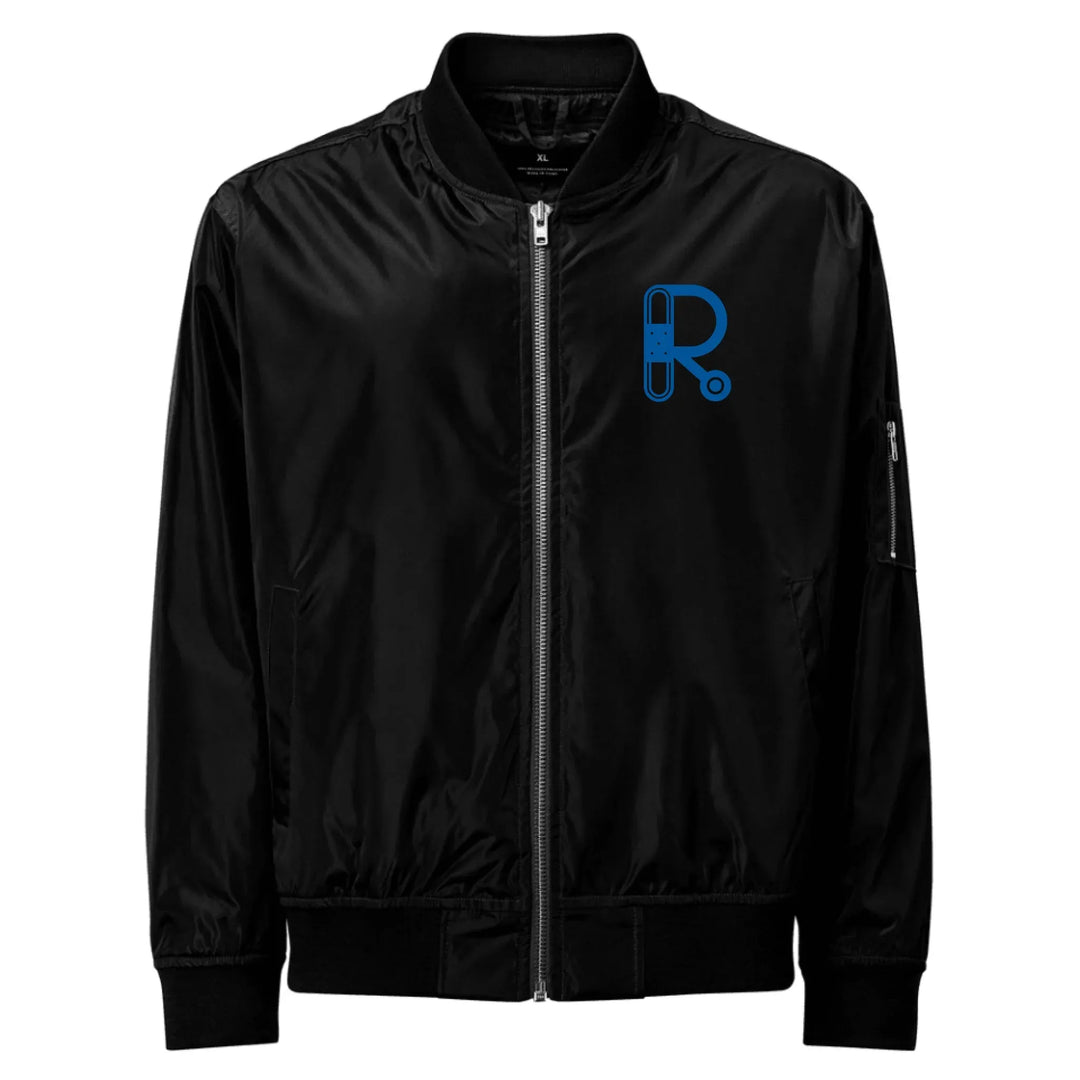 Individuell bestickte Jacke mit medizinischen Initialen