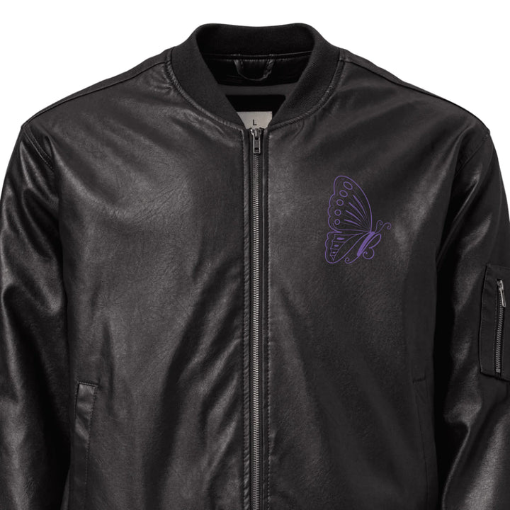 Custom Embroidered Butterfly Initial Jacket - ART-JKT283