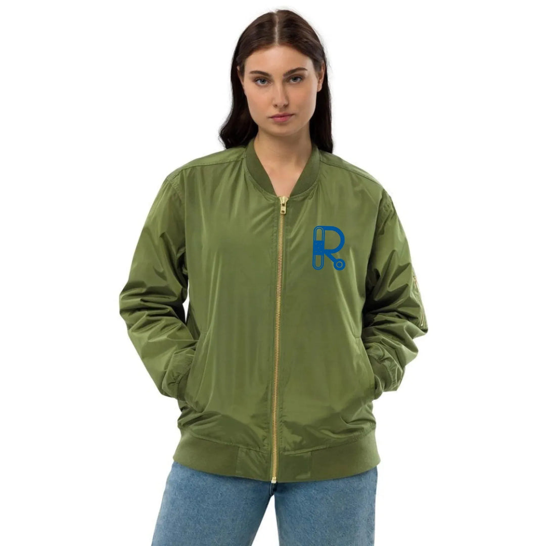 Individuell bestickte Jacke mit medizinischen Initialen